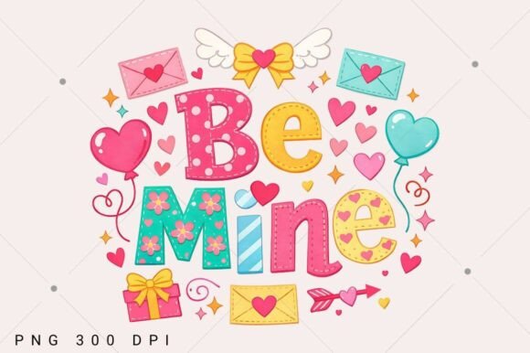 Download Be Mine PNG, Vintage Coquette Valentine - Be mine Collection