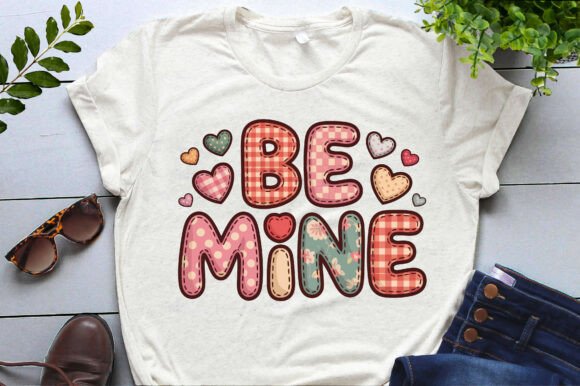Download Be Mine Patchwork Valentine's Day Png - Be mine Collection