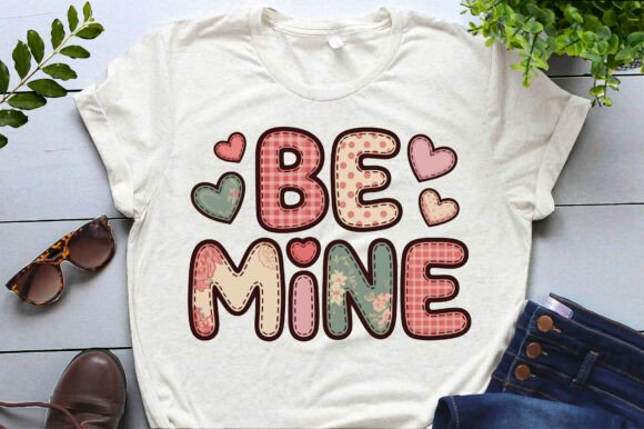 Download Be Mine Patchwork Valentine Png Svg Eps - Be mine Collection
