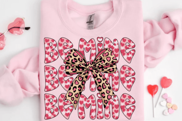 Download Be Mine Coquette Bow Valentine Brushstro - Be mine Collection